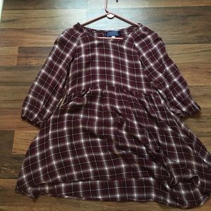 Francesca's mini plaid dress